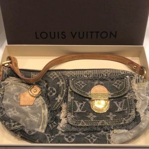 Louis Vuitton patchwork denim bag